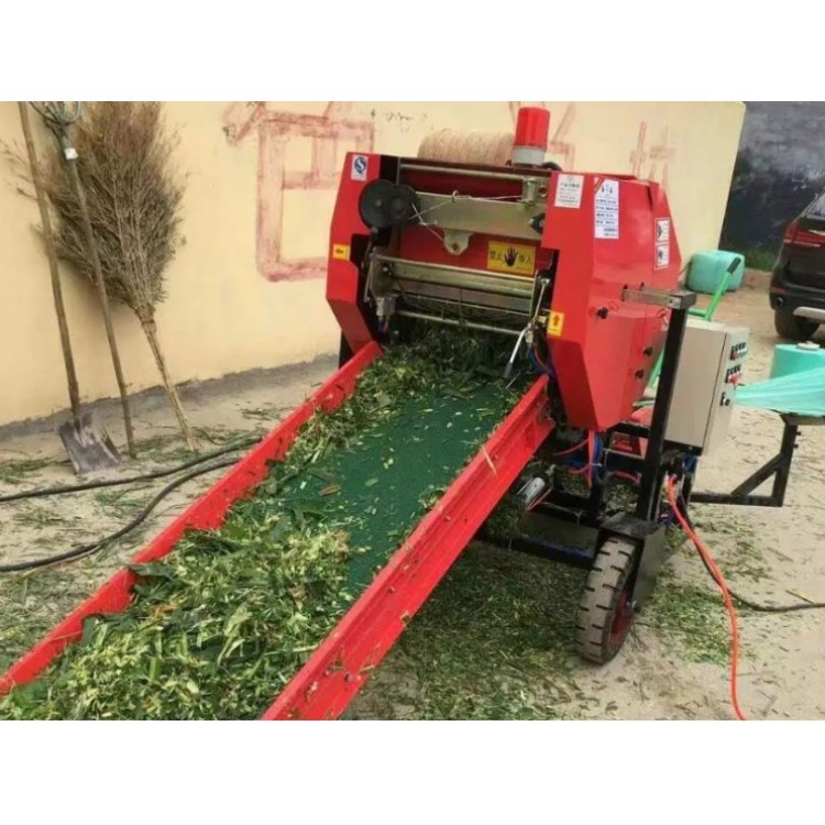 Professional moving easily corn stalk automatic silage baler silage packing machine