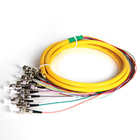 Cable de Fibra Óptica SC/LC/MPO/UPC/PC/APC Amarillo Naranja de 0.9mm de Diámetro, Longitud de 1 Metro, OM1 OM3 OM4 OM5 FTTH