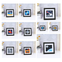 Mini kit de peinture diamantée, la lune et les astronautes, kit de peinture diamantée personnalisé, décorations pour la maison