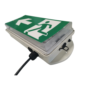Señal de Salida de Emergencia a Prueba de Explosiones ATEX IECEx ABS, Letras Verdes con Símbolo de Persona Corriendo y Flecha, Luz de Salida de Emergencia de 3w, Montaje en Pared - Product Image 3