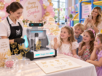 Machine à sucre décorative commerciale, imprimante automatique de bonbons pour la décoration de fêtes d'anniversaire