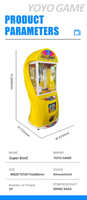 Super Box 2 Machine à grue à 2 griffes, Distributeur de prix pour enfants, Gachapon, Pinces à jouets en plastique colorées, Snack, PCB anglais