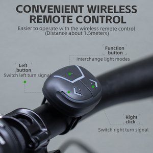 <span class=keywords><strong>Rockbros</strong></span> luz traseira para bicicleta, luz posterior de controle remoto inteligente, com sinal de seta, bicicleta - Product Image 6