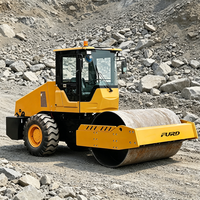 Compacteur routier à tambour unique de 6 tonnes, haute puissance, vibrant, avec 70KN pour la construction routière