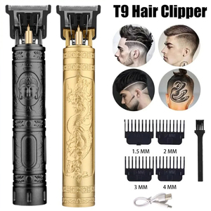 Tagliacapelli Vintage T9, Trimmer per <span class=keywords><strong>Barba</strong></span>, Macchina per Taglio <span class=keywords><strong>Capelli</strong></span> <span class=keywords><strong>Uomo</strong></span>, Kit Trimmer <span class=keywords><strong>Barba</strong></span> Senza Fili, Rasoio Elettrico per Corpo - Product Image 1