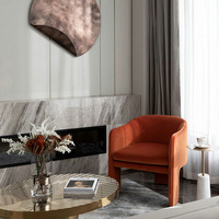 Chaises de salle à manger modernes en velours de luxe avec fauteuil d'appoint stable pour salon, hôtel, salle à manger