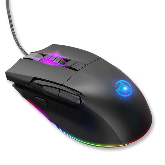 7200dpi Adjustable Programmable Gaming Mouse Wired RGB Backlight 1.6M 8D Mechanical Macro Left Hand for Computer Game Players