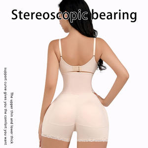 Taille haute femmes hanches dodues culotte rembourrée respirant rembourré cul ventre façonnage hanche levage amovible Plus Shapewear Shorts - Product Image 4