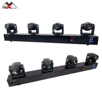 Luces Profesionales para Fiestas, Iluminación de Escenario Sharpy, Barra de Luces LED de 10W RGBW con 4 Cabezas Móviles, Luces para DJ, Control DMX512, 540° Pan/Tilt