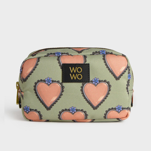 Nachhaltige, umweltfreundliche Kosmetiktasche aus 100 % recyceltem Material mit individuellem Gold-Leoparden-Druck vom Hersteller - Product Image 2