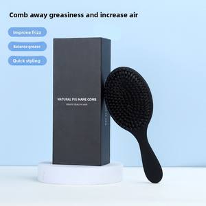 Nuovo arrivo grande pettine per capelli con setole rotonde Private Label customizzato accettabile per capelli Extension <span class=keywords><strong>Brush</strong></span> con confezione regalo - Product Image 3