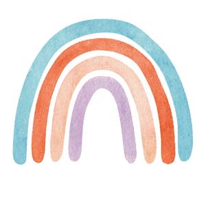 Adesivi da parete colorati arcobaleno autoadesivi da parete personalizzati rimovibili promozionali adesivi da parete per la stanza dei bambini - Product Image 1