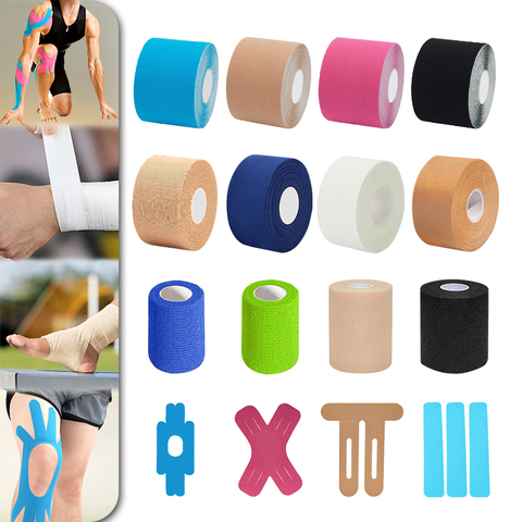 Factory Hot Sale Water Activated Acrylic Single Water-Resistant Strapping Tape Custom Logo Immediate Pain Relief K Tape Roll
