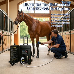 Appareil à ondes de choc électromagnétiques focalisées pour chevaux, prix usine, réduit l'inflammation, pour usage équin - Product Image 1