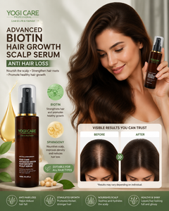 YOGI CARE Advanced Biotin Hair Growth Scalp Serum 100ML Anti-Hair Loss Hair Regrowth Treatment - Product Image 2