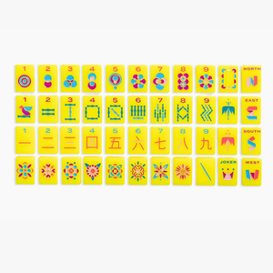 Juego <span class=keywords><strong>de</strong></span> Mahjong Americano Amarillo Canario <span class=keywords><strong>de</strong></span> la Serie Minimalista, Diseño Moderno <span class=keywords><strong>de</strong></span> Acrílico <span class=keywords><strong>de</strong></span> una Sola Capa, Fichas <span class=keywords><strong>de</strong></span> Juego Personalizables - Product Image 1