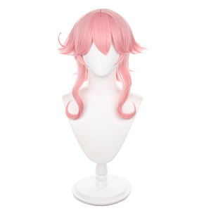 Perruque de cosplay <span class=keywords><strong>Dori</strong></span> rose de 50 cm d'Ainizi, inspirée de <span class=keywords><strong>Genshin</strong></span> <span class=keywords><strong>Impact</strong></span>, pour femmes - Product Image 2