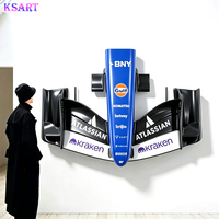 Sculpture murale en fibre de verre F1 : Aileron avant et cône de nez de voiture de course personnalisés – Décoration murale pour club de course et façade de magasin