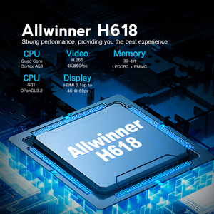 Allwinner H618 Android <span class=keywords><strong>TV</strong></span> Box Quad Core 4K UHD 2.4G 5G Dual WiFi Reproductor Multimedia Inteligente Portátil Decodificador Venta al por Mayor de Fábrica - Product Image 5
