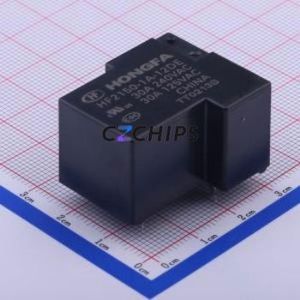 HF2150-1A-12DE Power Relay Through hole,27x31.8mm Relay 12V 1 Normally Open: 1A (SPST-Normally Open)::: 5 30A-240VAC/20A-30VDC - Product Image 1