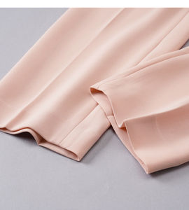 Autunno elegante da ufficio da donna <span class=keywords><strong>pantaloni</strong></span> a forma di carota formale da donna a vita alta pieghevoli Cropped <span class=keywords><strong>pantaloni</strong></span> affusolati per l'estate - Product Image 5