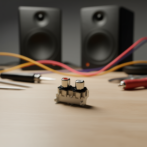 Conector RCA Hembra para PCB, Negro, Horizontal, para Audio y Video - Product Image 3