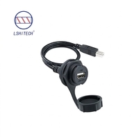 Câble de connecteur USB2.0 USB3.0 USB vers TYPE-B de haute qualité, étanche IP68, femelle vers mâle, filetage M25