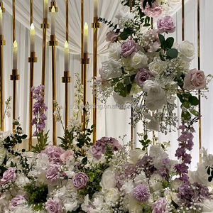 Sunwedding-<span class=keywords><strong>Chemin</strong></span> <span class=keywords><strong>de</strong></span> <span class=keywords><strong>table</strong></span> pour mariage, fleurs blanches et violettes, fleurs artificielles, pour décoration <span class=keywords><strong>de</strong></span> mariage - Product Image 3