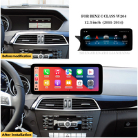 Lecteur vidéo GPS Android 13 12,3 pouces pour Mercedes Benz Classe C W204 2011-2014 NTG4.5 Navigation audio multimédia automobile Carplay