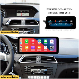 Reproductor de Video GPS para Automóvil con Android 13 de 12.3 Pulgadas para <span class=keywords><strong>Mercedes</strong></span> Benz Clase C W204 2011-2014 NTG4.5, Sistema Multimedia para Automóvil, Navegación, Audio, Carplay - Product Image 2