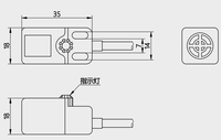 Sensor de Proximidad Inductivo Cuadrado RN04, Alcance de Detección de 5 mm, NPN PNP NO NC, 12-24 VCC, IP67, Blindado, Montaje Empotrado para Detección de Metales, PLC