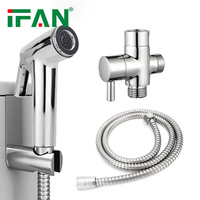 Ifan Meilleure Vente Ensemble de Douche Bidet Musulman en Plastique, Pulvérisateur Bidet Portable Shattaf à Nettoyage Automatique