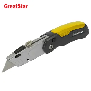 Folding Utility Knife Retractable Folding Quick Change Utility Knife With Blade Storage