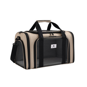 Bolsa de Transporte para Mascotas, para Gatos y Perros Pequeños, Malla Transpirable, con Asa y Correa para el Hombro, Plegable, Color Morado, Opción de Regalo - Product Image 5