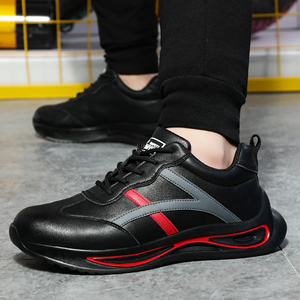 Zapatos de Protección Laboral para Hombre, Zapatos Deportivos Impermeables de Alta Calidad, Ligeros y Cómodos, Zapatos de Seguridad para el Trabajo, Zapatos de Cuero - Product Image 2