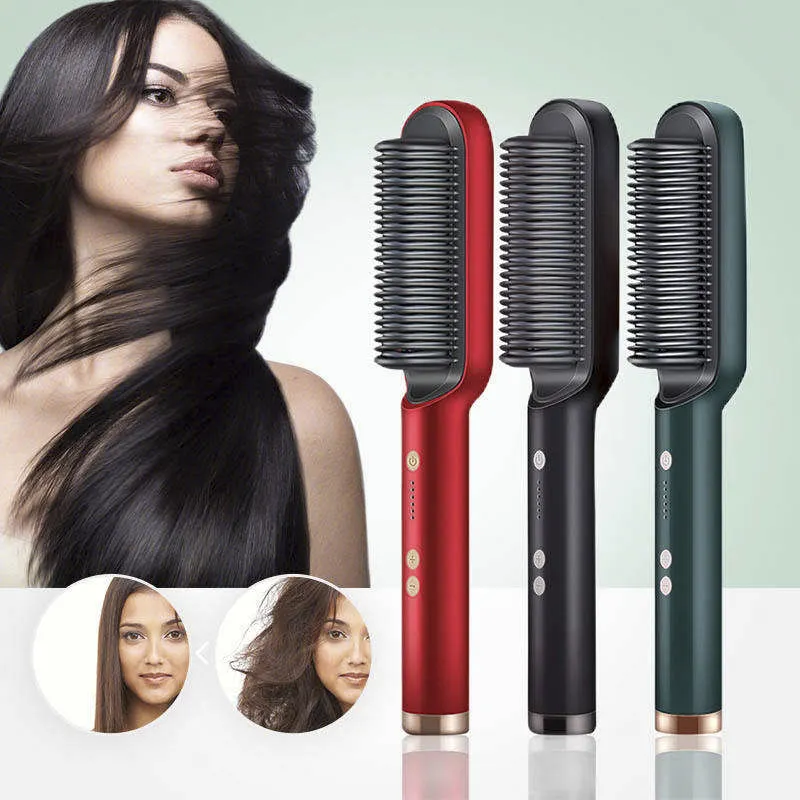 Hot Air Brush Electric Comb 1 Step Hair Dryer Fast Hair Straightener Hair Dryer And Volumizer Hot Air Brush