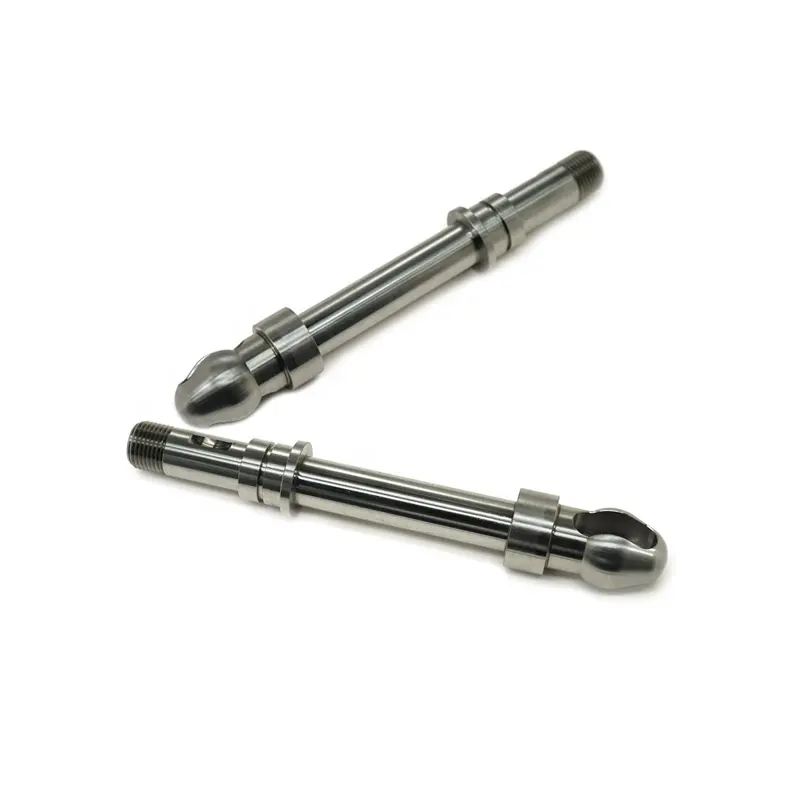 High precision customized CNC turning milling long threaded rod mental stainless steel threaded rod with hole