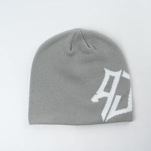 Oem alta calidad calavera clásico cálido personalizado sombrero Unisex 100% acrílico Jacquard tejido invierno esquí Beanie - Product Image 2