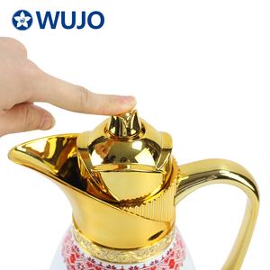 Thermos isotherme de luxe doré WUJO, nouveau design, pour thé chaud ou froid, style saoudien, Dubaï, arabe - Product Image 5