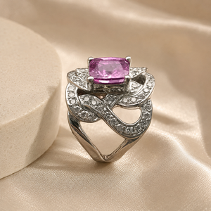 Anello Decorativo con Fiori per Donne, Elegante Gioiello da Dito in Stile Principessa - Product Image 4