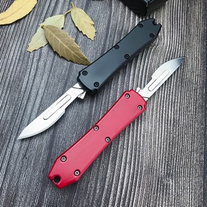 Mini couteau pliant ultra-fin EDC, lame chirurgicale pratique remplaçable, couteau de découpe extérieur, en alliage de zinc et acier - Product Image 2