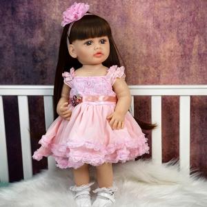 Bambola realistica neonata 55cm ragazza spagnola ai dialoghi vocali interattivi intelligenti rinascita bambole giocattoli per bambini - Product Image 5