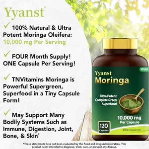 Fabricant d'aliments santé OEM/ODM sous marque privée : Capsules de Moringa Superfood Vert Complet Puissant pour Renforcer l'Immunité et Favoriser la Digestion - Product Image 3