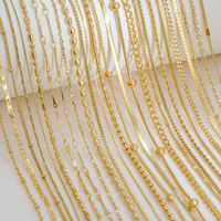 Dainty 14k 18k PVD Gold Plated 316L Stainless Steel Women's Chain Necklace Bulk Wholesale Fine Jewelry Necklace for Women