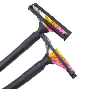 สายเคเบิลริบบิ้นแบบแบนป้องกันสัญญาณรบกวนชนิดกลม 300V 2464 28awg 50 พิน พร้อมหัวต่อ IDC สำหรับชิ้นส่วนต่างๆ - Product Image 2