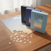 Puzzle en papier personnalisé avec dessin animé |   Puzzle photo personnalisé OEM pour cadeaux (100-1000 pièces, MOQ 100)