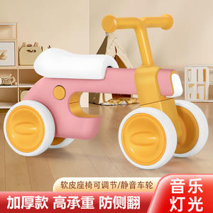 จักรยานทรงตัวสำหรับเด็ก รถสี่ล้อแบบมีไฟ LED ล้อขนาด 12 นิ้ว สำหรับเด็กอายุ 2-3 ปี ของเล่นเด็กชายและเด็กหญิง - Product Image 3