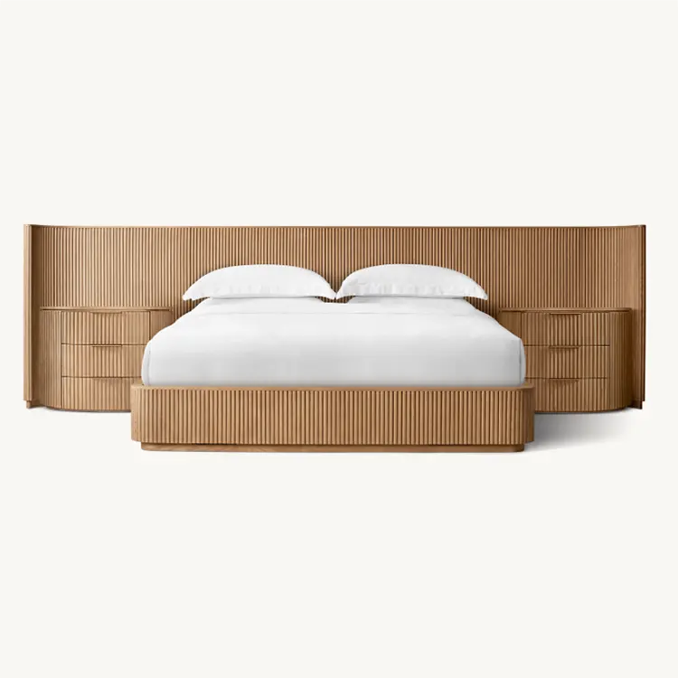 Роскошная кровать Defaico Byron Faddish, европейская кровать из дуба с индивидуальным цветом