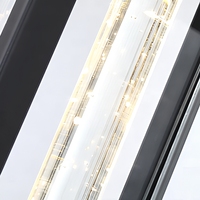 Appliques murales LED d'extérieur Field Smart 7W 3000K avec abat-jour en verre transparent, style ferme, finition noire, garantie 2 ans, à intensité variable