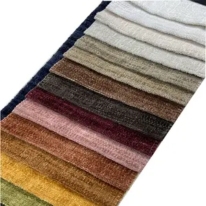 Wholesale Manufacturer Upholstery Fabric Thick Lines Woven Chenille Curtain Sofa Fabric